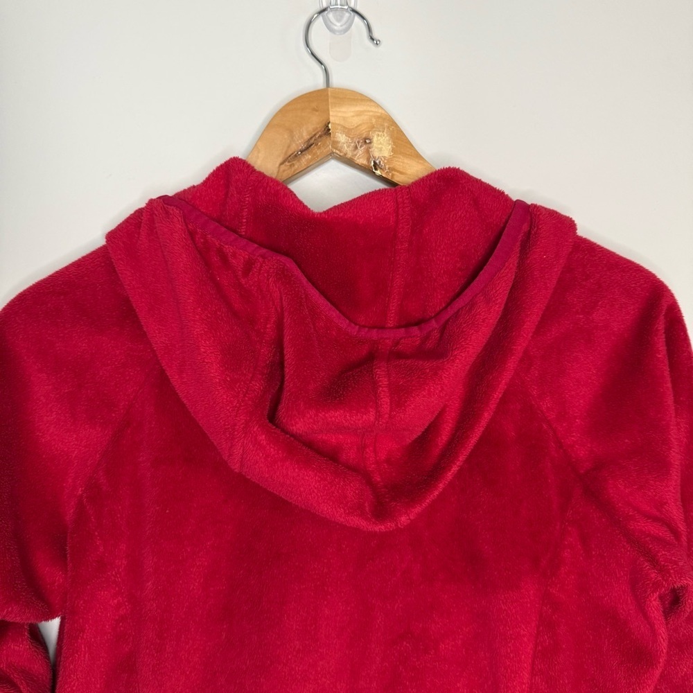 Columbia Women’s Hooded Full-Zip Red Fleece Jacket - Picture 14 of 14